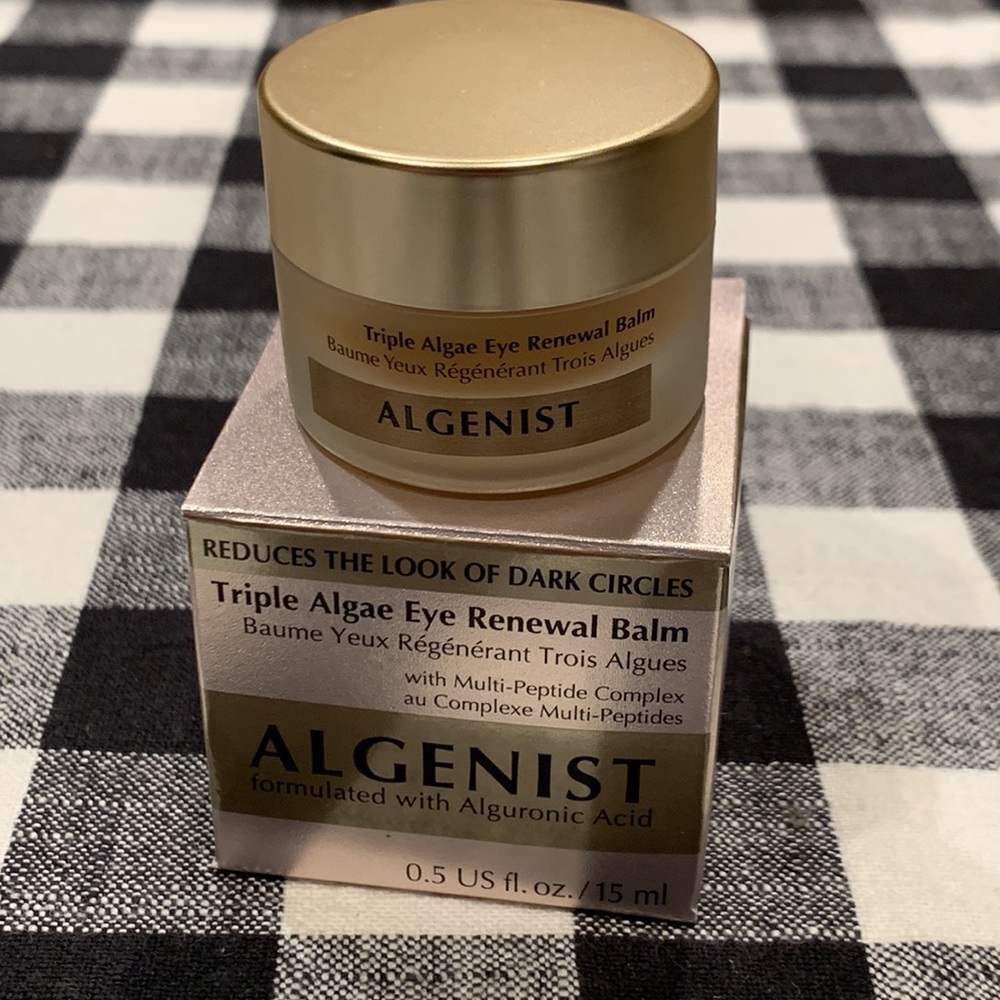 Algenist formulated with Alguronic Acid /Triple Algae Eye Renewal Balm